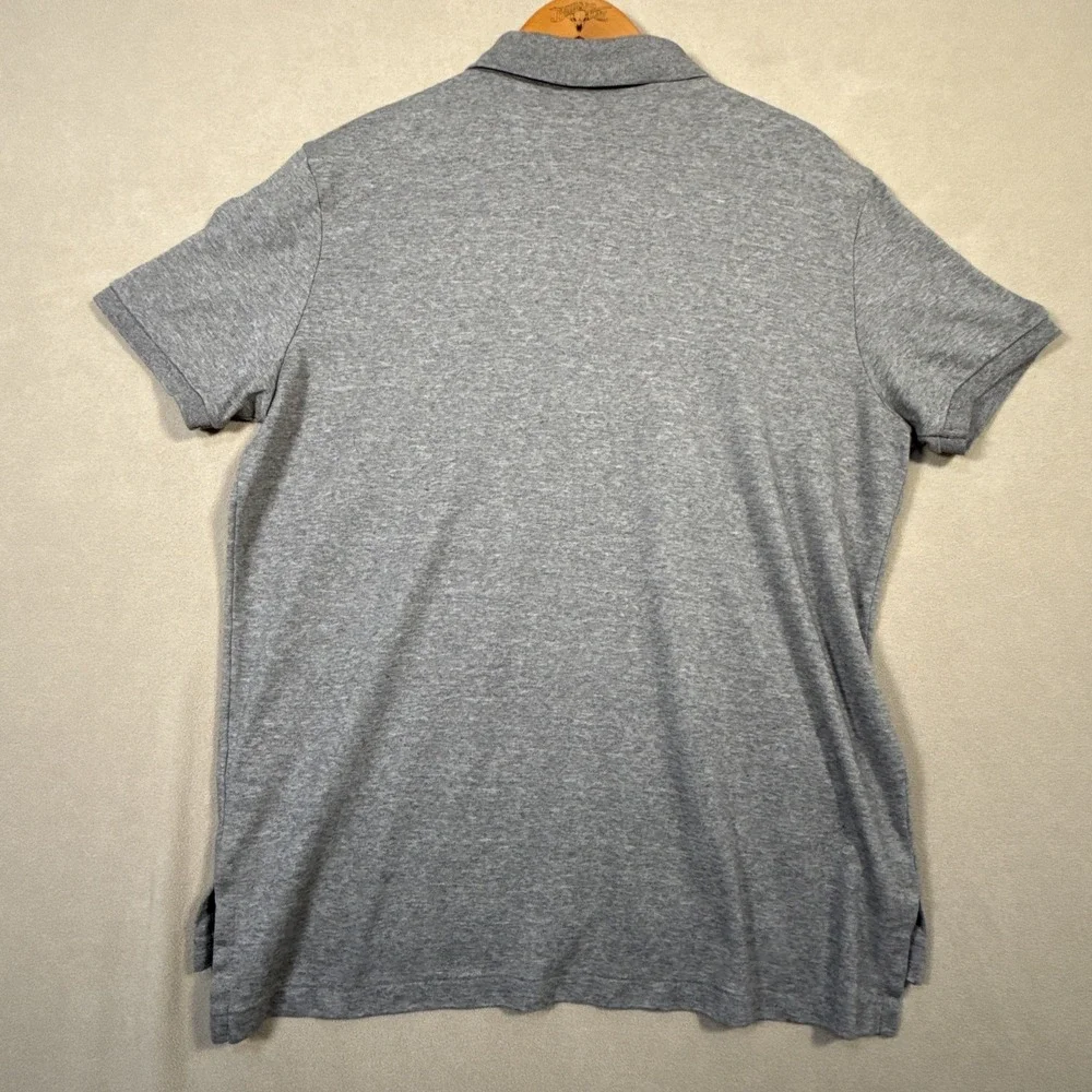 Polo Ralph Lauren Polo Shirt Men XL Heather Gray Casual Athleisure Golf Blk Pony